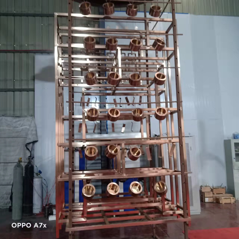 Stainless Steel Sheet / Furniture Parts Gold PVD Vacuum Coating Machine
