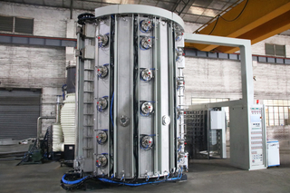 High Efficiency Metal PVD Coating Machine For Bathroom Door Locks Auto Parts Motorcycle Parts