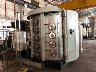 Full Automatic Glassware Glasswork Pvd Plating Machine For Golden Silver Color