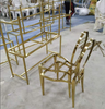 Brushed Gold PVD Vacuum Coating Chair Border, Anti-Fingerprint And Corrosion-Resistant