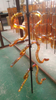 Crystal Glass Chandelier Pendants with PVD Coating High Transparency And Sparkling Refraction