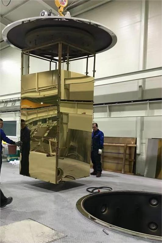 Stainless Steel Sheet / Furniture Parts Gold PVD Vacuum Coating Machine