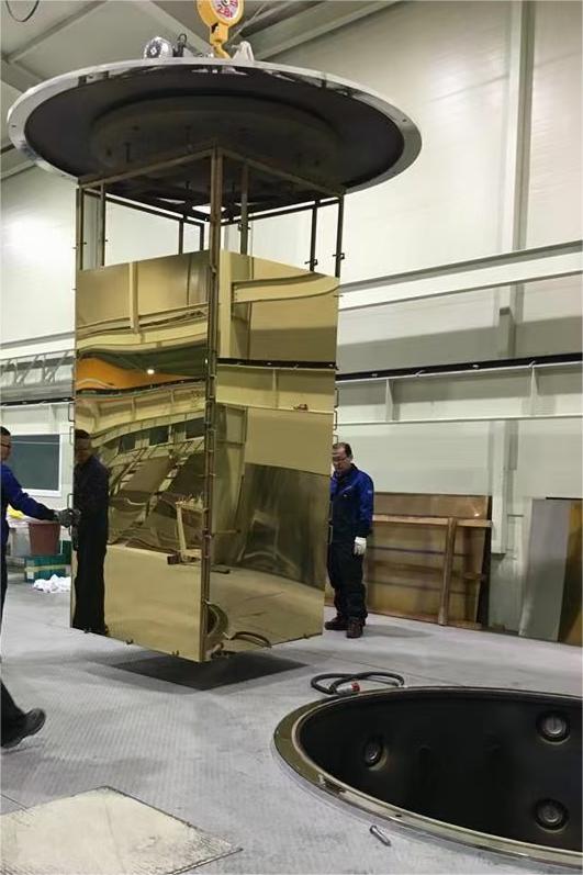 Stainless Steel Sheet / Furniture Parts Gold PVD Vacuum Coating Machine