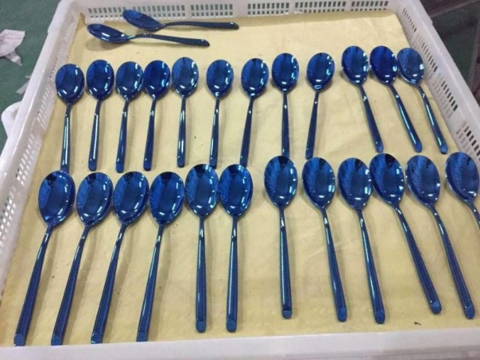 FoShan JXS Stainless Steel Spoon / Tableware PVD Vacuum Coating Machine