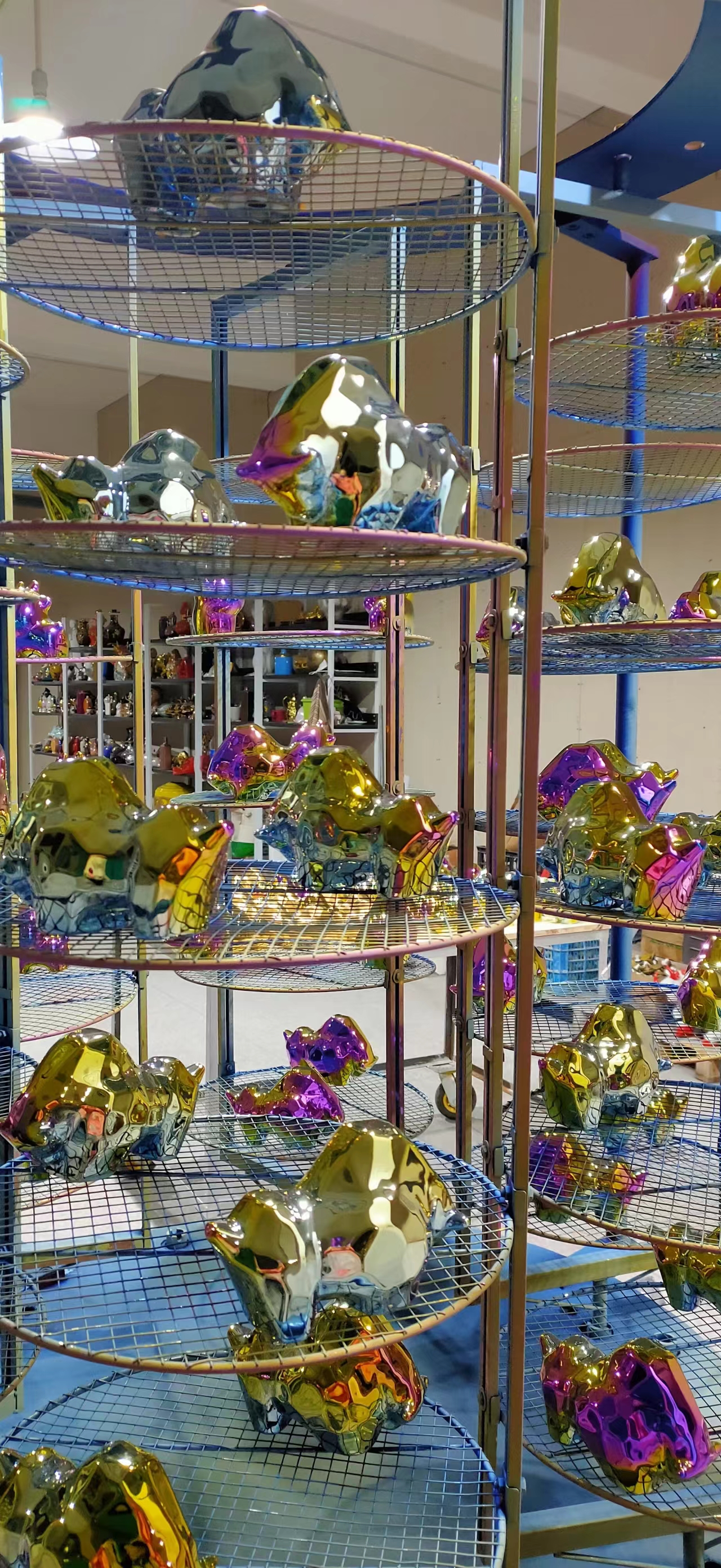 Artware PVD Coating Machine, Decorative Vacuum Plating Equipment For Metal And Ceramic Crafts